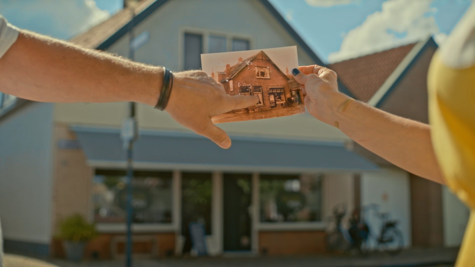 De kruidenierswinkel van Ilses overgrootvader Hendrik Evink in Wilsum. Foto: NTR/BlazHoffski